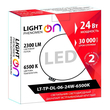 Светильник LightPhenomenON Downlightt LT-TP-DL-06-24W-6500K встраиваемый круглый Ф174 LED с выносным драйвером - Светильники - Светильники DOWNLIGHT - . Магазин оборудования для автономного и резервного электропитания Ekosolar.ru в Череповце